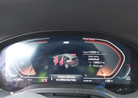 2021 BMW X3 xDrive30I z USA, uszkodzony, nr VIN 5UXTY5C04M9F91662